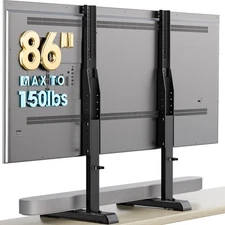 TV Stand for 37-86 Inch TVs, Height Adjustable, VESA 800x600mm, 150lbs