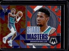 2023-24 Panini Mosaic Brandon Miller Stare Masters RC Rookie #7 Hornets
