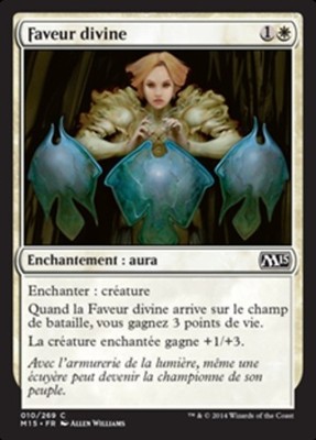 Magic MTG TCG Core Set 2015 Divine Favor 10/269 French