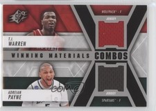 2014-15 SPx Winning Materials Combos Adreian Payne TJ Warren #WM2-WP 0o9
