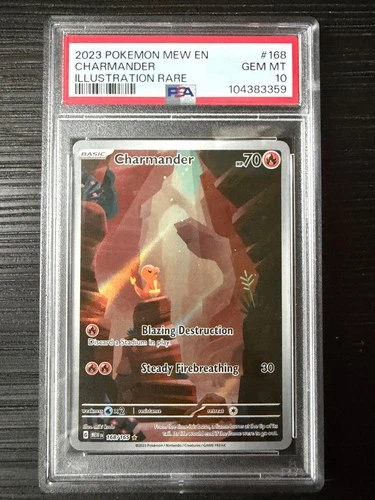 Charmander 168/165 SV Scarlet & Violet 151 Illustration Rare PSA 10