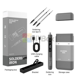 Kit de fer à souder sans fil 1100mAh USB Ensemble de fer à souder portatif rechargeable