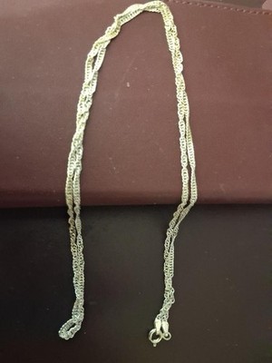 Echt 925 Sterling Silber lose, Singapur, Seil Kette Halskette
