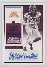 2016 Contenders Draft Picks College Ticket Blue Foil De'Vondre Campbell Auto h8k