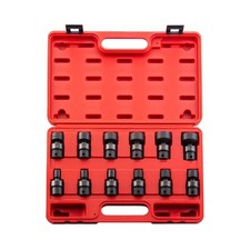 SUNEX TOOLS 3690, 3/8 Inch Drive Universal Impact Socket Set, 12-Point, 12-Pi...