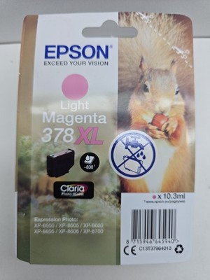 Epson Original 378XL Eichhörnchen Druckerpatrone Magenta Light 10,3ml MHD 04/28
