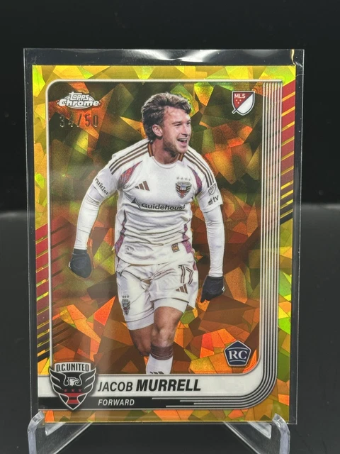 2025 Topps Chrome Sapphire Edition MLS #67 Jacob Murrell Gold Sapphire #/50