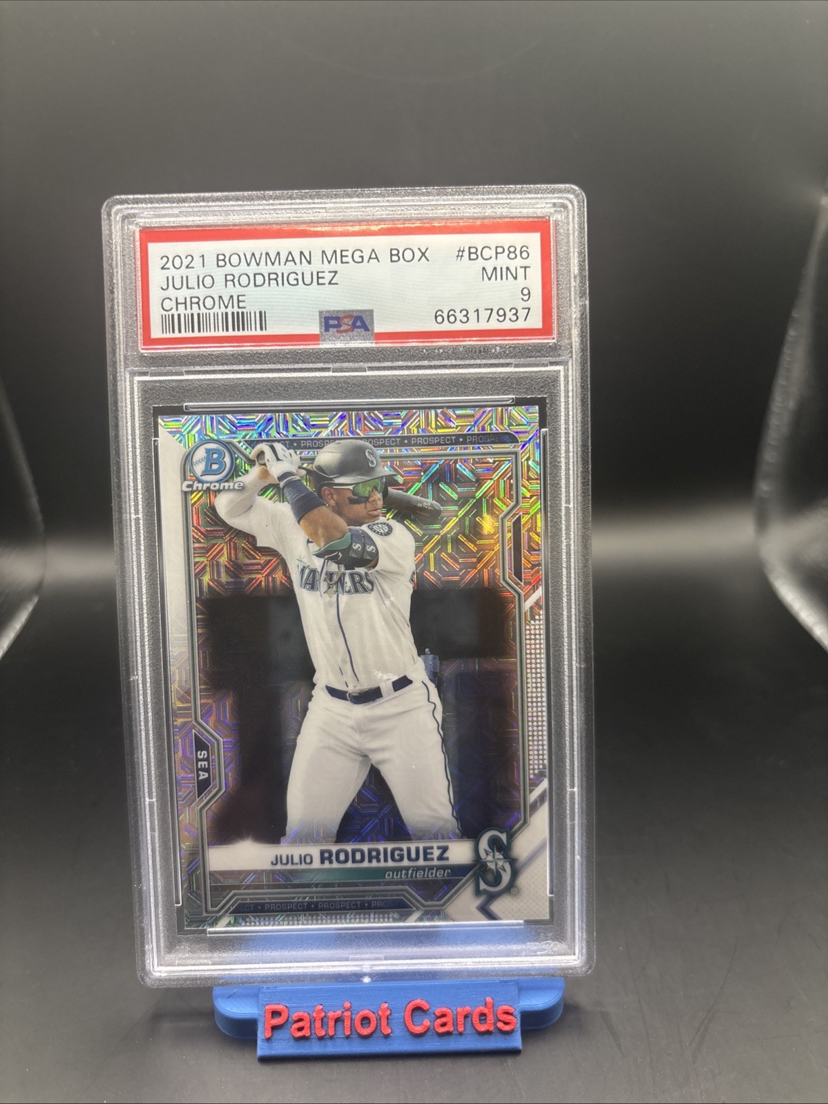2021 Bowman Mega Box Julio Rodriguez #BCP86 PSA 9