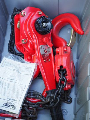 COFFING LSB-B  MANUAL LEVER HOIST 6 TON 5' LIFT  LSB-12000B
