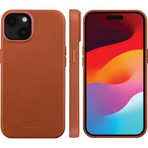 Coque iPhone 15 Plus cuir véritable antichoc DBRAMANTE1928 anti-rayures