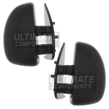 Citroen Relay Van 1998-2007 Manual Short Arm Wing Door Mirrors With Black Covers