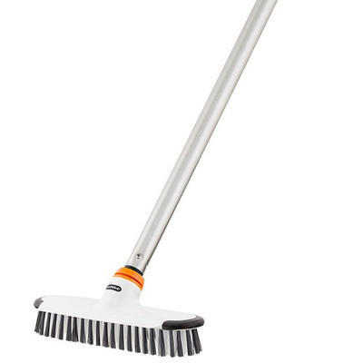 #ad Deck Scrub Brush with Long Handle Heavy Duty Stiff Bristles Grout Scrubber w... $42.67