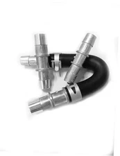 626-001 Upgraded Aluminum Engine Heater Core Bypass Kit with 5/8“ 3/4” Hose, 