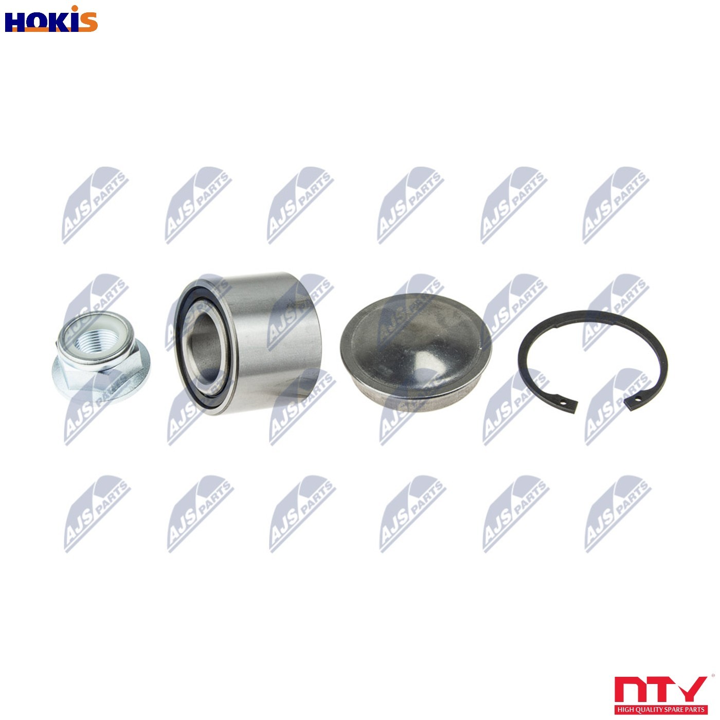 Wheel bearing Rear Axle KLT-NS-071 NTY for CHEVROLET RENAULT PEUGEOT DACIA - Image 14