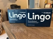 2 Lingo Continuous Glucose Biosensor Monitor (CGM) by Abbott - New Sealed - 2026