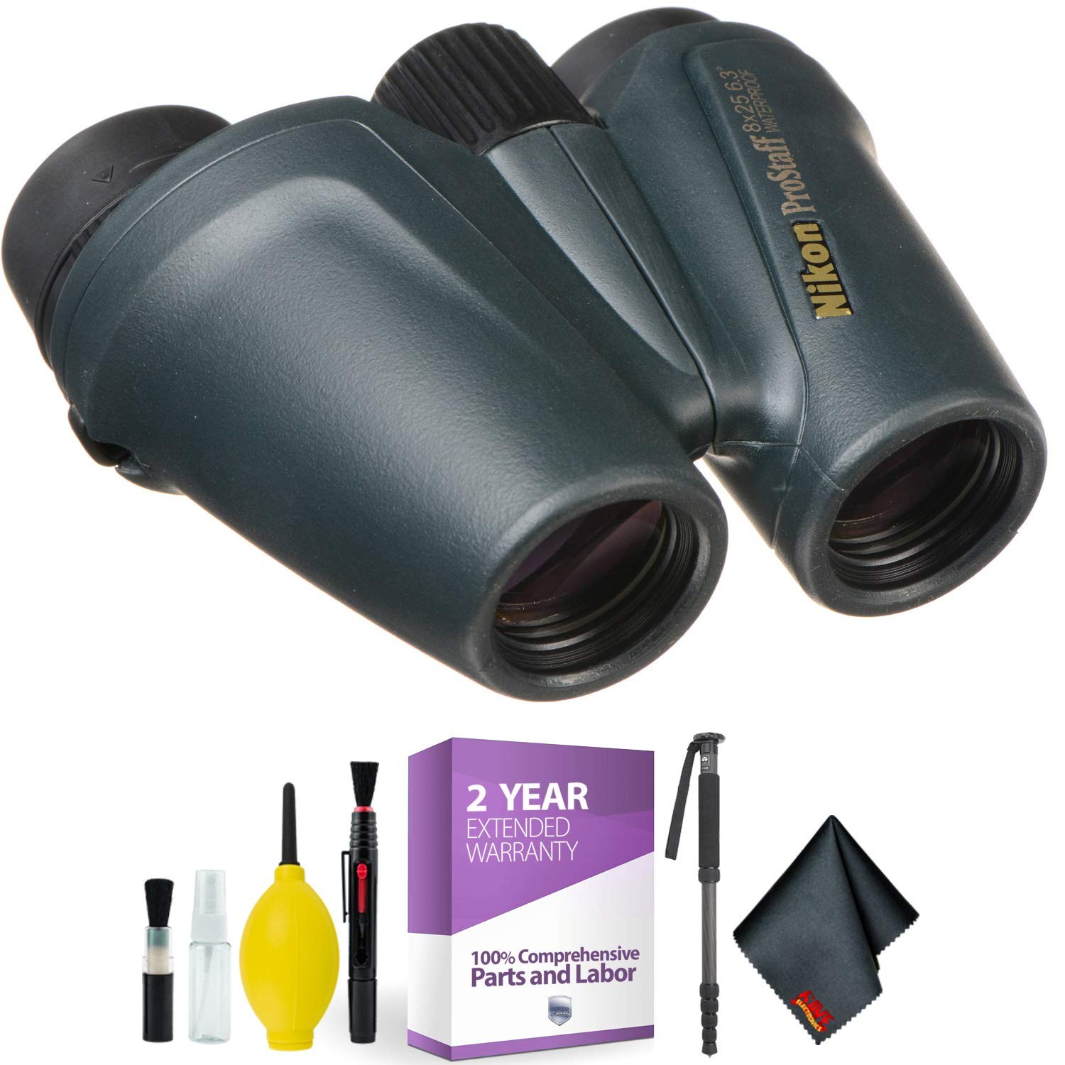 Бинокль Nikon 8x25 ProStaff ATB Черный Набор для чистки в комплекте 065 37690₽