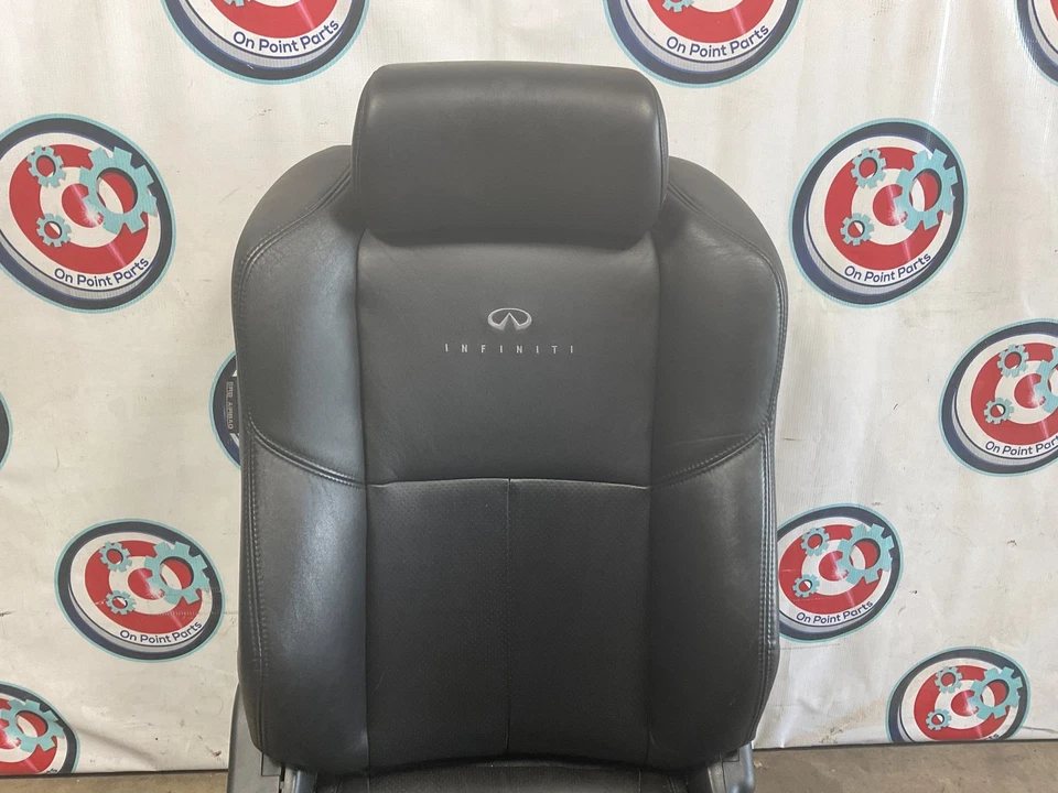 03-05 Infiniti G35 Coupe Passenger Right Power Leather Seat Black OEM 25BFND9 - Image 2 of 4