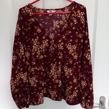 Dorothy Perkins Women's Petite Size 16 Wine Tunic Top. Brand new, never worn.