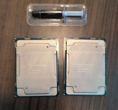 Matched pair Intel Xeon Gold 6134 3.2GHz 8-Cores 24.75MB LGA 3647 SR3AR