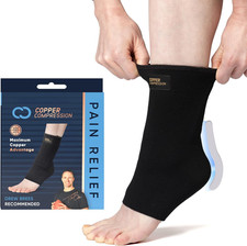 Achilles Support Sock, Silicone Gel, for Tendonitis,Injury Recovery, Pain Relief