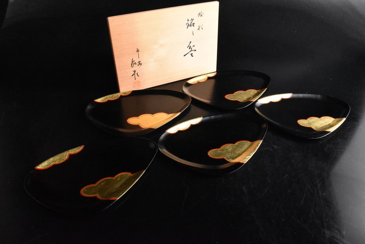 日本漆器古董日本盘子| eBay