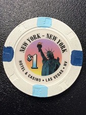 Las Vegas Casino Chip $1 New York New York Nevada Poker Chip Sammler