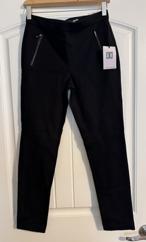 Ivanka Trump Slim Cropped Dress Pants Women’s Size Small Black Zip Pockets