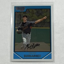 Topps 2007 1st Bowman Chrome Draft Picks Prospects Madison Bumgarner RC BDPP61