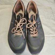 ECCO Womens BIOM Fjuel Tie Sneakers Dark Shadow Gray Peach EU 41 US 10 0624