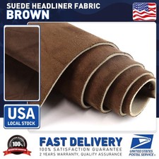 60" 60" Brown Suede Headliner Fabric with Foam Backing Mate Car Roof Upholstery