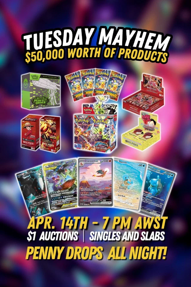 $1 Auction | Singles | Slabs | Sealed 🔥