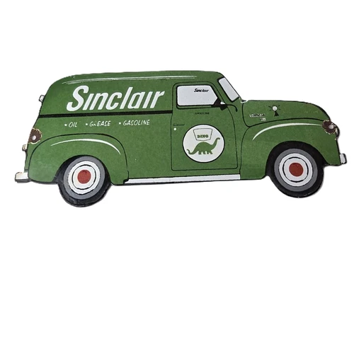 Vintage Sinclair Gasoline Sign - Gas Motor Oil Service Truck Pump Porcelain Sign