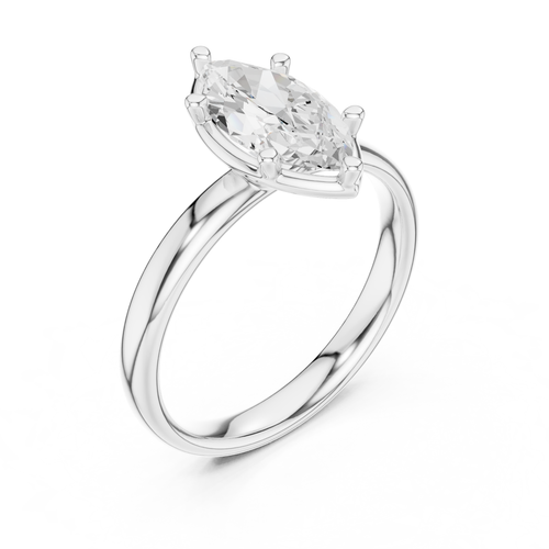 1.5 ct marquise real lab grown diamond solitaire ring 14k yellow gold gifting - Picture 10 of 15