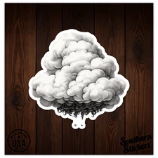 Rain Storm Clound - Vinyl Decal Sticker - Car Window Laptop - ebn11660