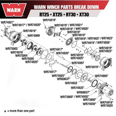 WARN WARN WINCH GEAR CARRIER ASSEMBLY - STAGE 3 75005