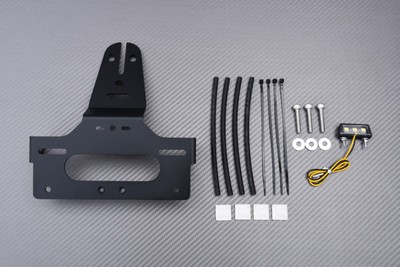 Kennzeichenhalter aus Alu + Rückstrahler für ROYAL ENFIELD SUPERNOVA 350 2020-25
