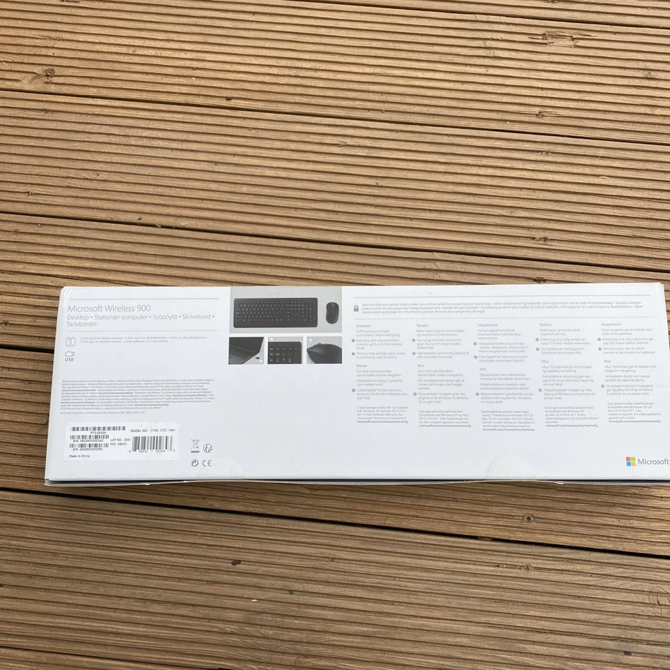 Microsoft Wireless Desktop 900 Keyboard & Mouse Set - Black - BNIB FREEPOST - Image 2 of 2