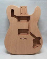 Custom Order Guitar Body, T-Style Deluxe, Unfinished, Mahogany, Fits Strat® Neck
