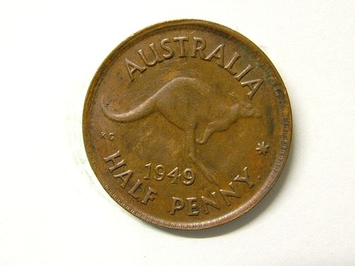 1949y Australian Half Penny, 2076