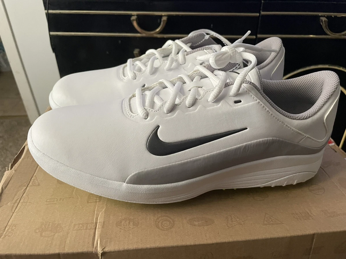 Mens Nike Vapor Golf Shoes White Medium Grey Gray AQ2302 101 Size