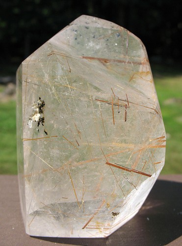 Polished Madagascar Rutilated Quartz Crystal / Rutile Inclusions - Picture 3 of 12