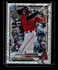 Kristian Robinson 2021 Bowman Chrome Prospects Speckle Refractor #136 #/299