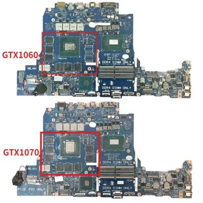 For Dell Alienware 15 R4 17 R5 Motherboard i7 i9 CPU GTX1060/1070 GPU LA-F551P