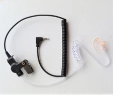 Listen Only Acoustic Tube Headset 3.5mm Plug with Right Semi Custom Ear Mold