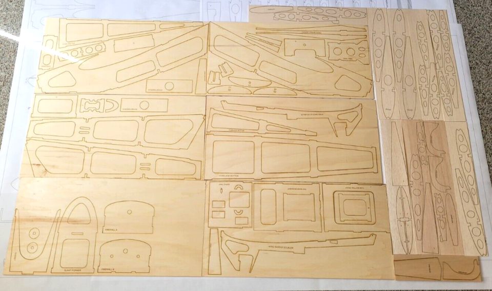 Extra 300 68" WS RC Airplane Laser Cut Balsa Ply Short Kit W/ Plans | eBay