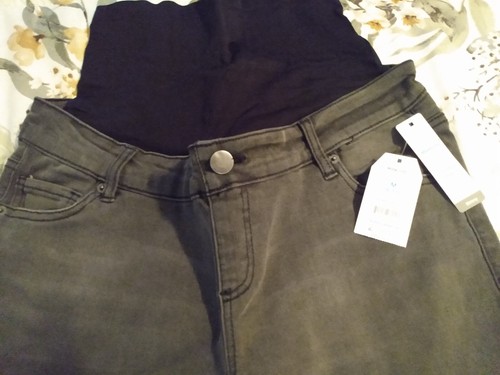 Time And Tru Umstandshose schwarz schmales Bein mit Bauchband M (8-10) - Bild 11 von 13