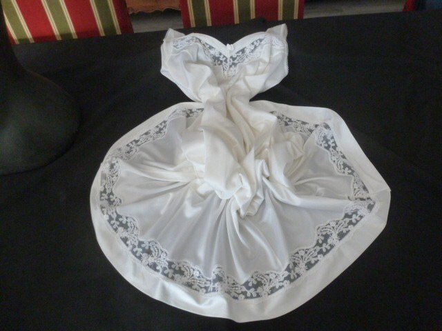 jolie combinaison &fond de robe vintage jolie dentelle T 46 ref ACA46