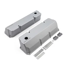 1970-82 FORD MERCURY 351C 400M CLEVELAND SILVER ALUMINUM TALL VALVE COVERS SET