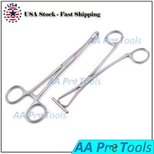 Pierce Slotted Forcep  Septum Clamp Piercing Needles Jewelry  Tools Kit