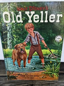Vintage Disney Old Yeller A Big Golden Book in Full Color 1958 Children’s Book
